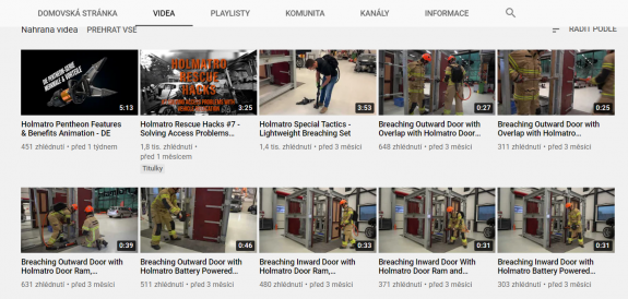 Videa na You Tube či Facebooku
