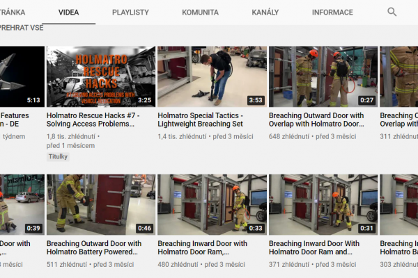 Videa na You Tube či Facebooku
